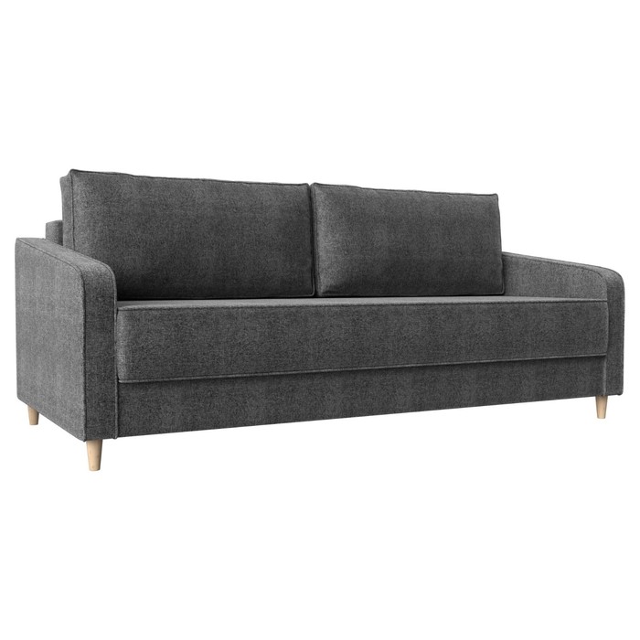 Прямой диван «Варшава», механизм пантограф, рогожка, цвет серый
