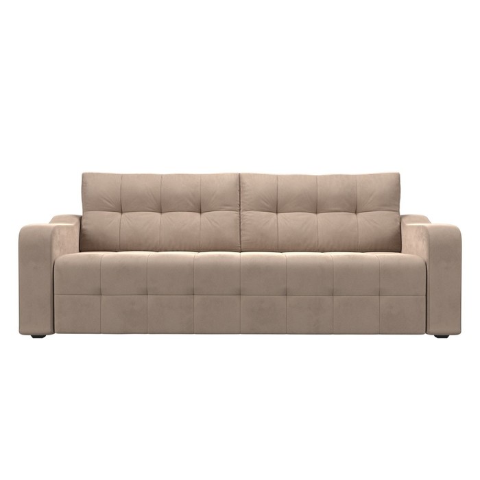 Прямой диван «Лиссабон», механизм еврокнижка, велюр, цвет бежевый диван прямой смарт лиссабон люкс