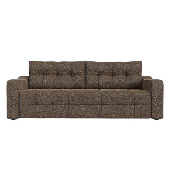 Прямой диван «Лиссабон», механизм еврокнижка, рогожка, цвет коричневый прямой диван лиссабон механизм еврокнижка экокожа цвет коричневый
