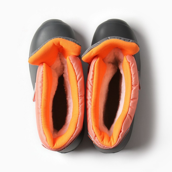 фото Сапоги женские (сноубутсы) сп-259 серый/оранжево-серый, 36-37 evart