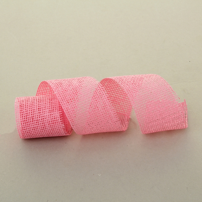 Лента упаковочная, цвет светло-розовый