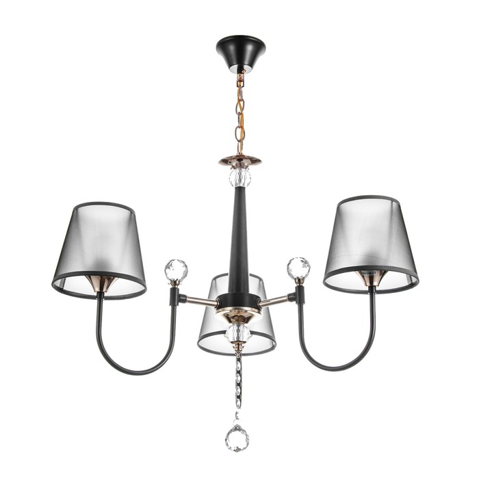 

Люстра NH5264/3 COFFEE+FGD кофе/золото 3x40Вт E27 64х50х75см