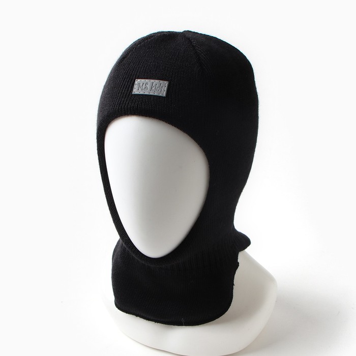 Шапка-шлем детский, цвет черный, размер 46-48 шапка шлем детский цвет коричневый размер 48 50