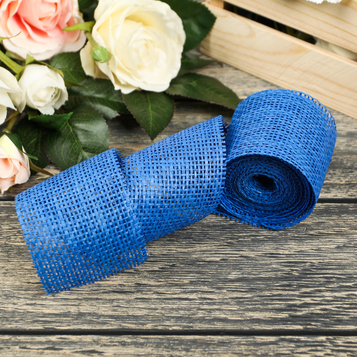 Лента упаковочная, цвет синий