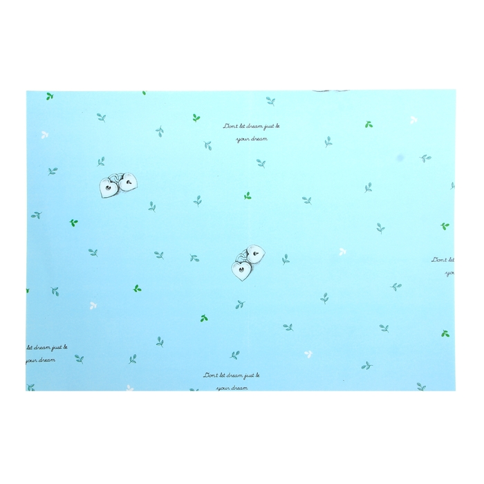 Бумага для творчества "Два сердца на голубом" А4 плотность 80 гр