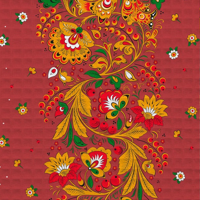 

Полотно вафельное набивное, длина 10 м, ширина 50 см, рисунок 62154, вид 1