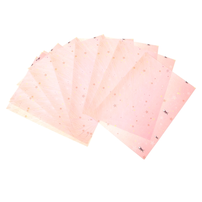 Бумага для творчества "Градиент розовый" А4 плотность 80 гр