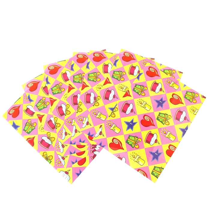 Бумага для творчества "Подарки" А4 плотность 80 гр