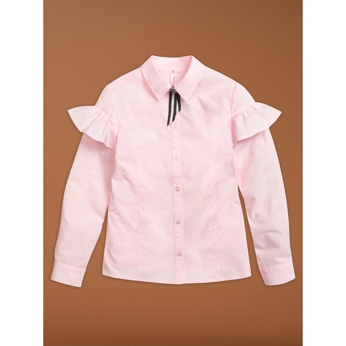 Блузка для девочек, рост 158 см, цвет розовый