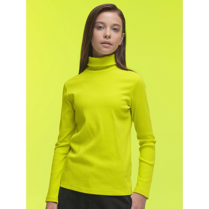 Джемпер для девочек, рост 122 см, цвет жёлтый футболка для девочек рост 122 см цвет жёлтый