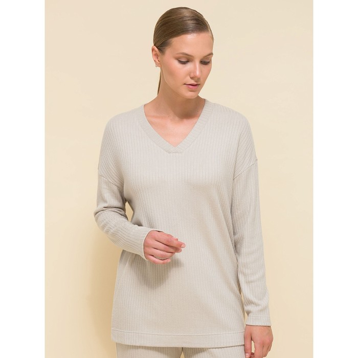 цена Пуловер женский, размер 42, цвет светло-серый