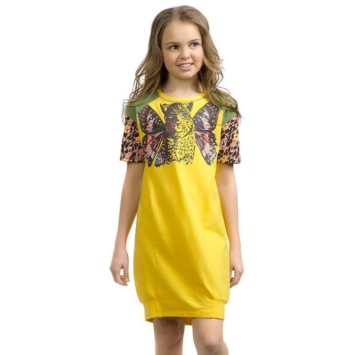 Платье для девочек, рост 134 см, цвет banana платье для девочек рост 134 см цвет аквамарин