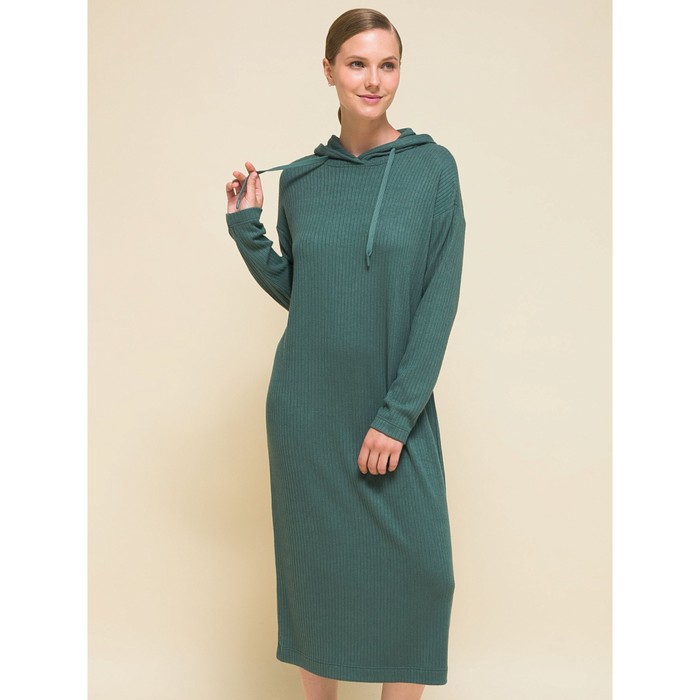 Платье женское, размер 46, цвет зелёный