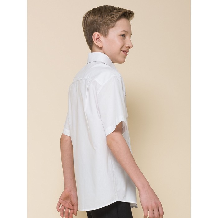 Сорочка верхняя для мальчиков, рост 164 см, цвет белый
