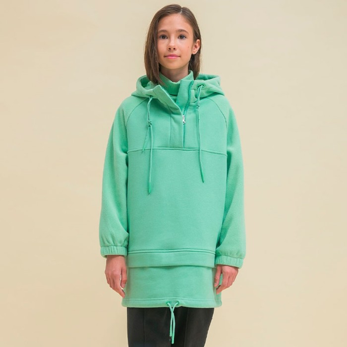 

Толстовка для девочек, рост 98 см, цвет оливковый