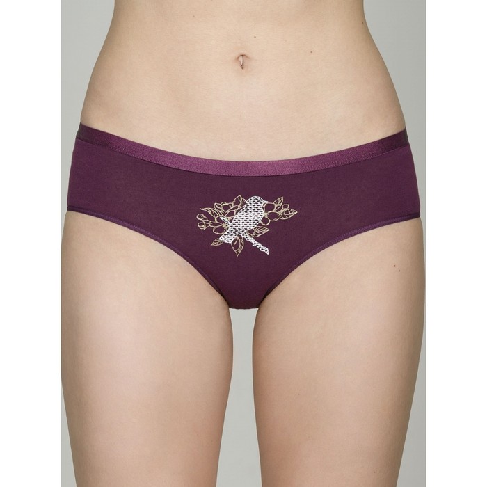 

Трусы женские, размер 50, цвет черничный
