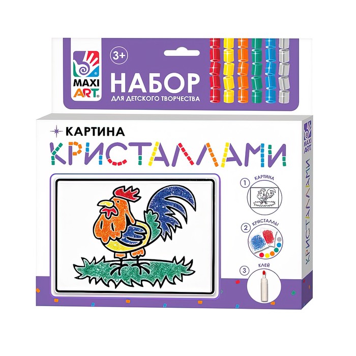 

Картина кристаллами «Петушок», 10 × 15 см