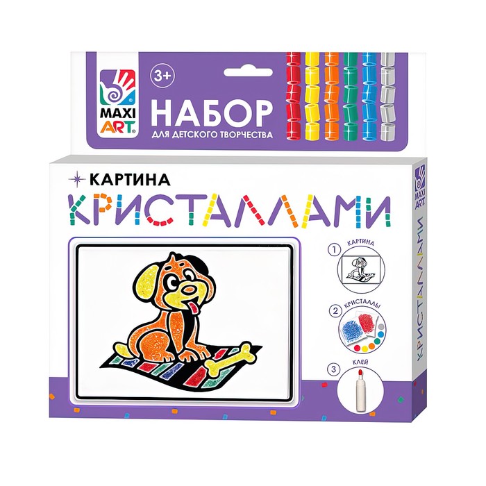 

Картина кристаллами «Собачка», 10 × 15см