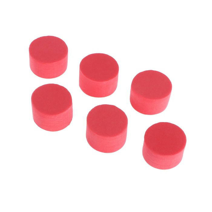 

Накладка противоударная, d 2.5 см, красный, набор 6 штук