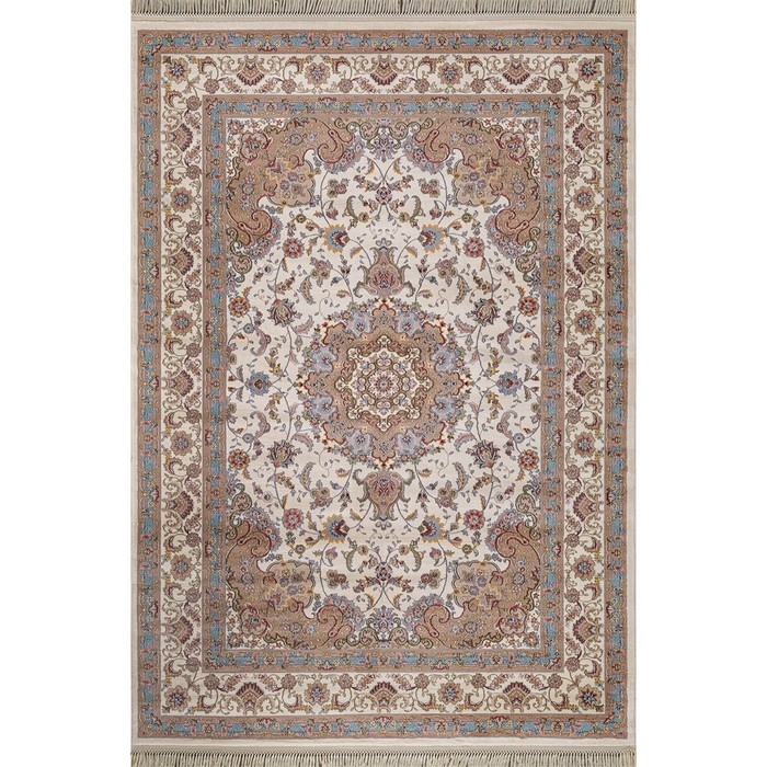 

Ковёр прямоугольный Aravia D158, размер 160х220 см, цвет cream-blue