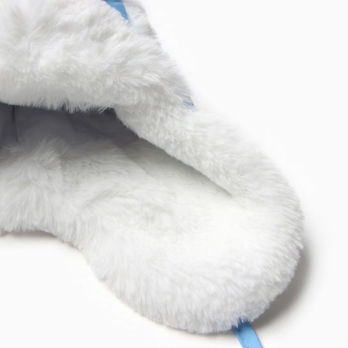 

Шапка для девочки, цвет голубой/белый, размер 46