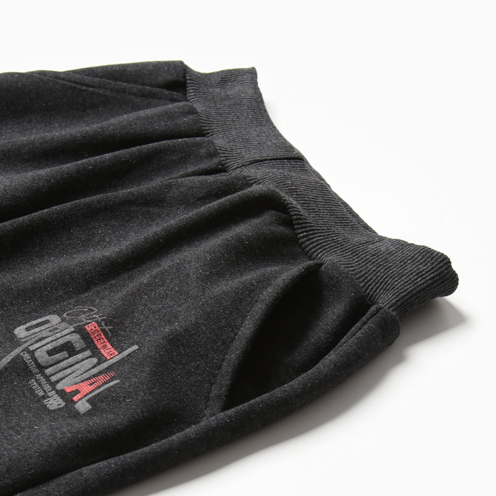 фото Брюки спортивные для мальчиков, цвет тёмно-серый, рост 134 см