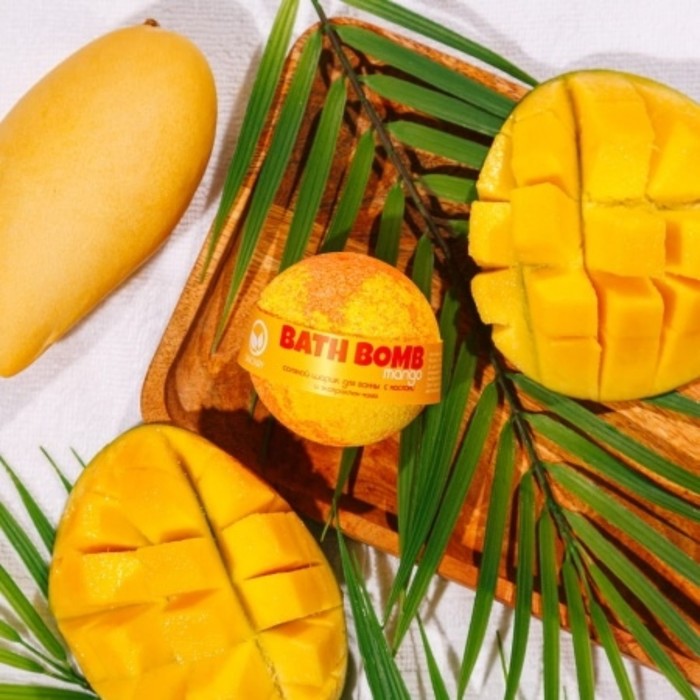 фото Бомбочка для ванны «манго», с увлажняющими маслами savonry