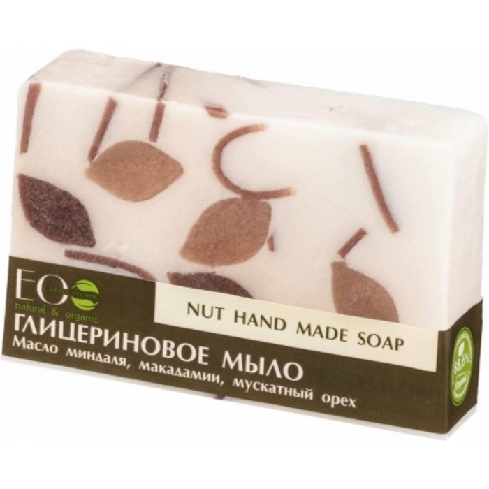 Мыло глицериновое Nut soap, 130 гр мыло глицериновое ecolab flower soap 130 гр
