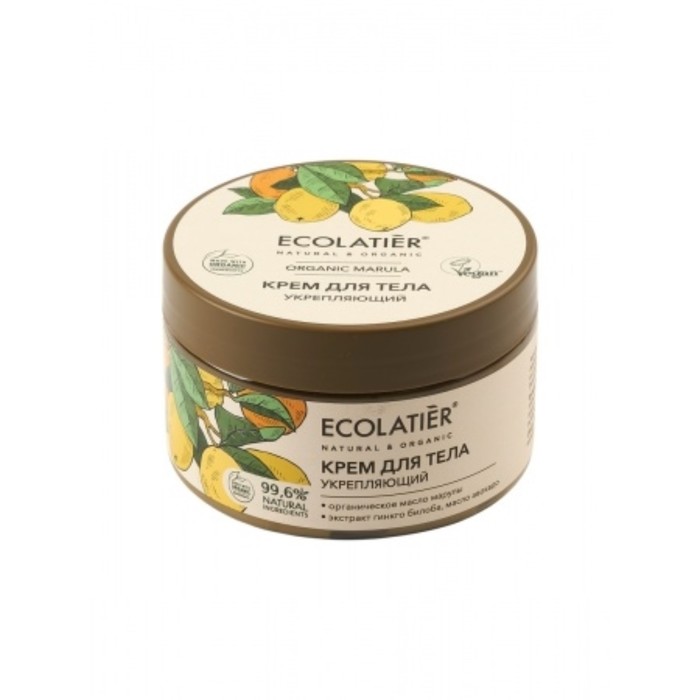 Крем для тела Ecolatier Organic Marula, укрепляющий, 250 мл крем для тела ecolatier organic marula укрепляющий 250 мл