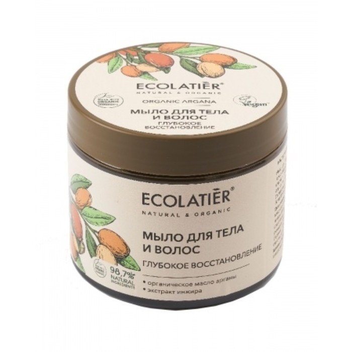

Мыло для тела и волос Ecolatier Organic Argana «Глубокое восстановление», 350 мл