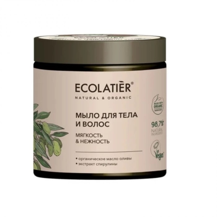 

Мыло для тела и волос Ecolatier Organic Olive «Мягкость & нежность», 350 мл