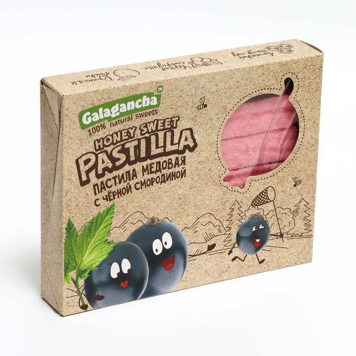 

Pastilla Пастила Galagancha 190г/медовая с чёрной смород.