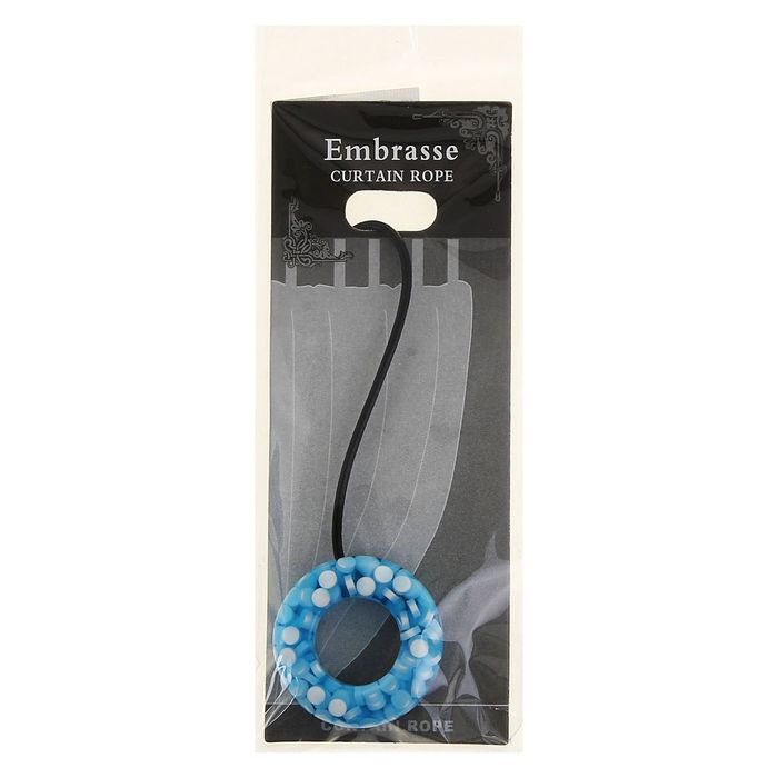 Подхват для штор "Таблетки", d=5,5см, цвет голубой