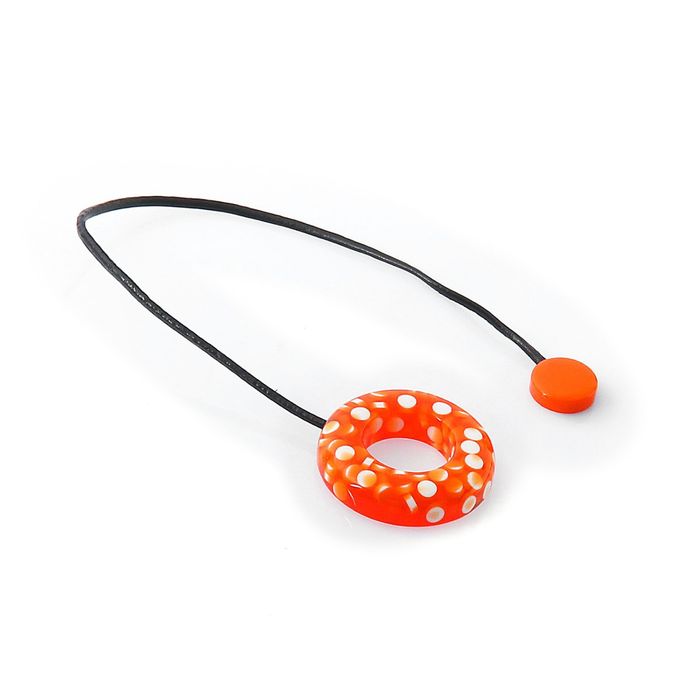 Подхват для штор "Таблетки", d=5,5см, цвет оранжевый