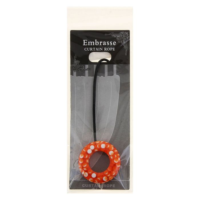 Подхват для штор "Таблетки", d=5,5см, цвет оранжевый