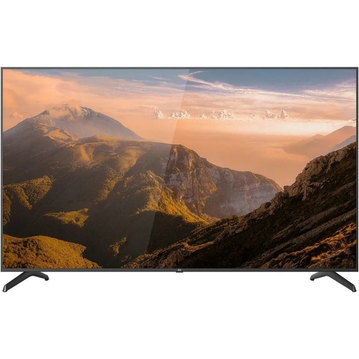 Телевизор BQ 75FSU01B, 75, 3840x2160, DVB-T2/S/S2, HDMI 3, USB 2, SmartTV, чёрный