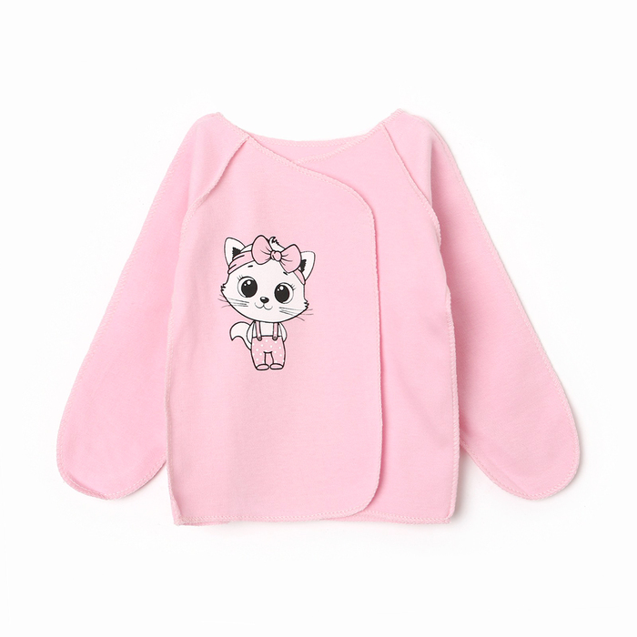 

Распашонка детская, цвет розовый, рост 62 см