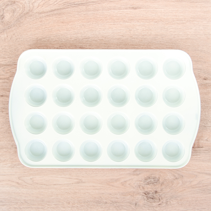 Форма для выпечки с керамическим покрытием "Флёри. Круг" 24 ячейки, ячейка d=5 см