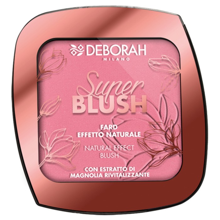 

Румяна Deborah Milano SUPER BLUSH, тон 01 роза, 9 г