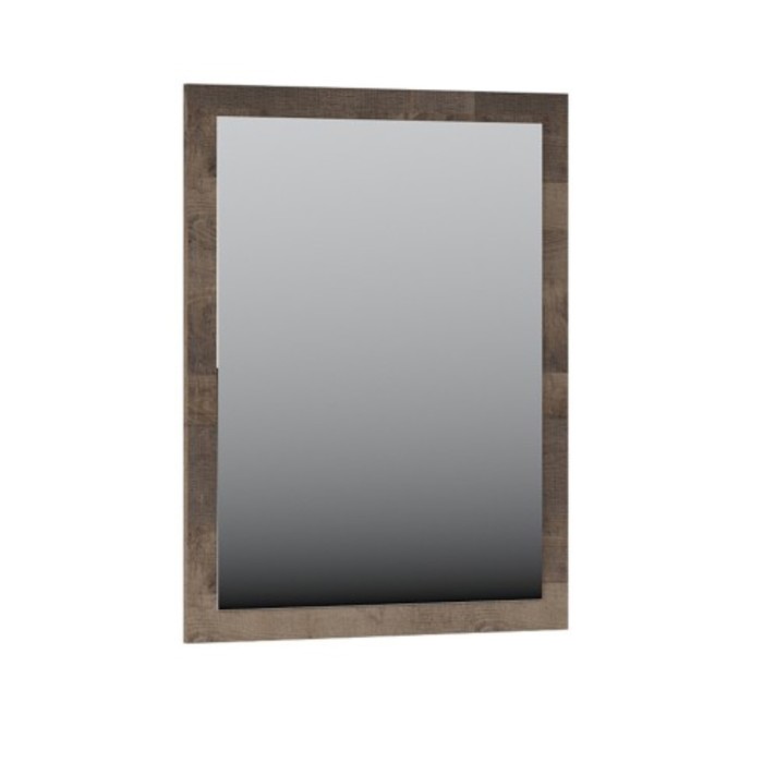 Зеркало навесное «Стокгольм», 670×20×870 мм, цвет дуб гранж песочный / железный камень