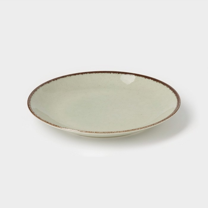 Тарелка Pearl, d=21 см, цвет мятный, фарфор тарелка cameo concentrics фарфор 21 см
