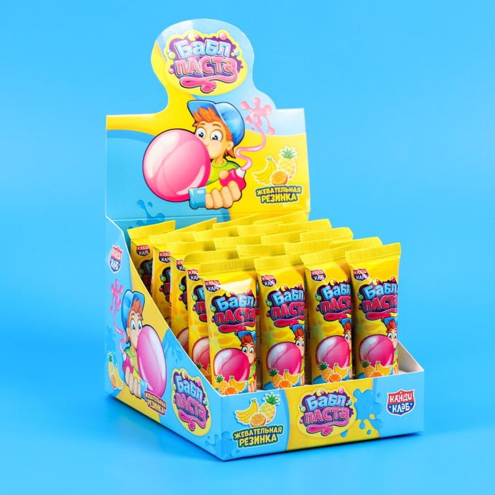 

Жевательная резинка "Bubble паста" со вкусами тутти-фрутти, 22 г
