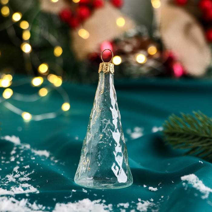 

Ёлочная игрушка "Телебашня" 6,8 см, прозрачная