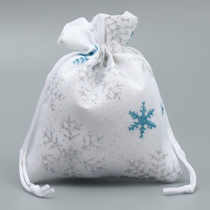 Мешочек подарочный холща «С Новым Годом», 10 х 12 см +/- 1.5 см мешочек сумка подарочный с новым 2023 годом флора