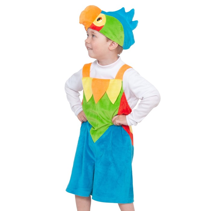 цена Карнавальный костюм «Попугай», плюш, 3-6 лет, рост 92-122 см
