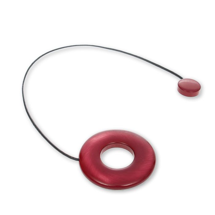 Подхват для штор "Кольцо", d=6,5см, цвет кофейный