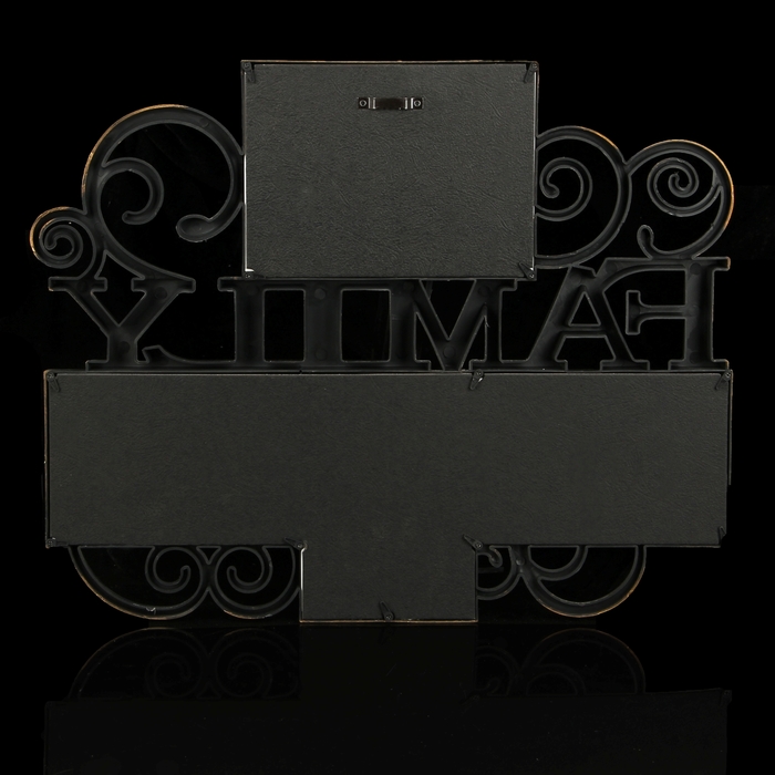 Фоторамка на 4 фото 10х15 см, 13х18 см "Семья" под бронзу