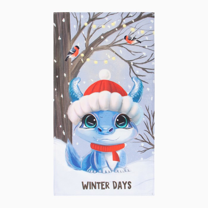 фото Полотенце этель "зимние дни" 40х73 см, 100% хл, саржа 190 г/м2