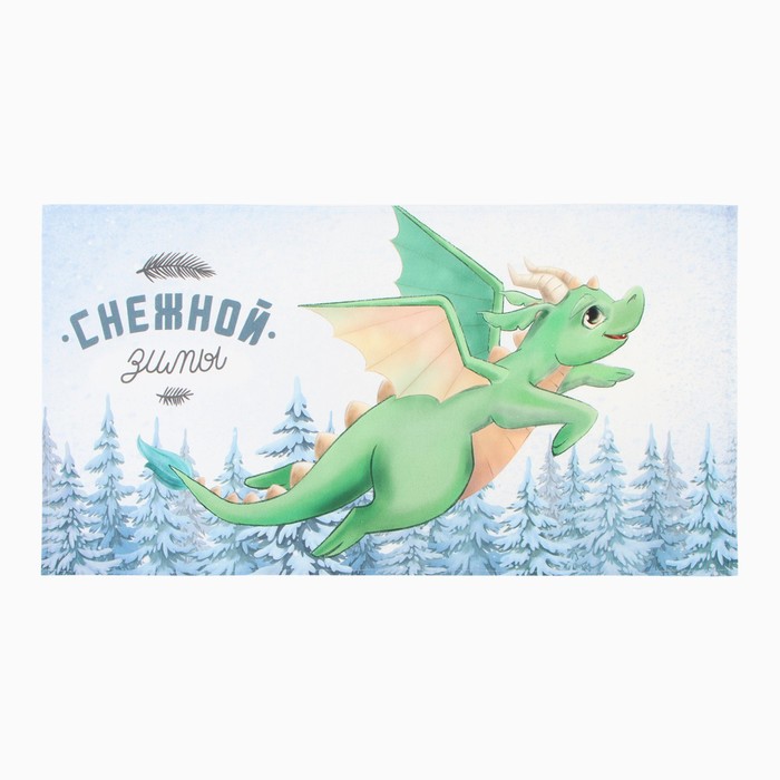 фото Полотенце этель "снежной зимы" 40х73 см, 100% хл, саржа 190 г/м2