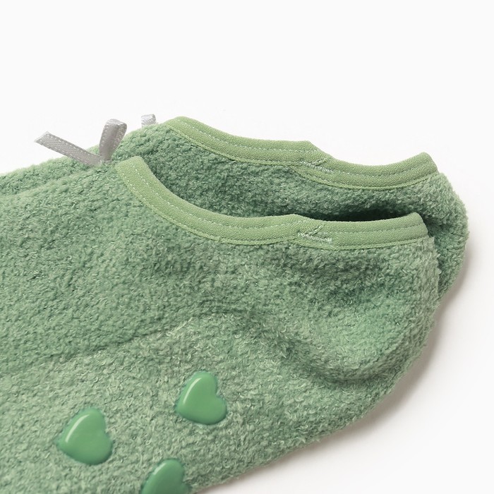 фото Носки женские укороченные нескользящие, цвет зелёный, размер 36-39 r&s